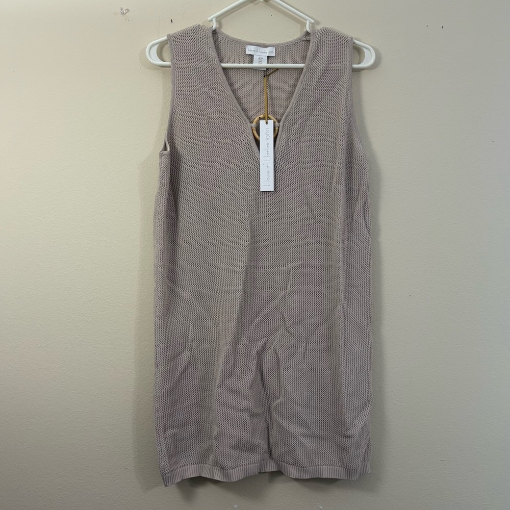 House of Harlow swimsuit cover women’s small beige sleeveless NWT cl